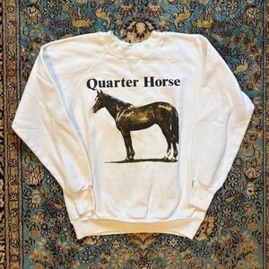 Vintage 1980s Quarter Horse Crewneck Sweatshirt  Size medium